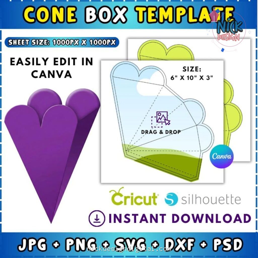 Molde Caixa Cone Pirâmide - Imagem 1