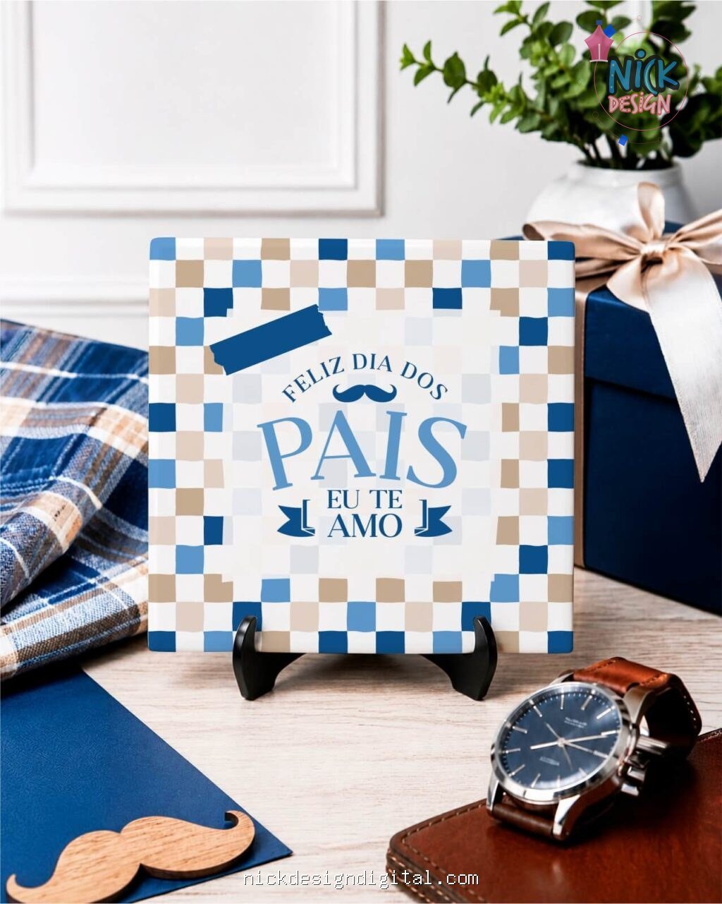 Dia dos Pais V6 SEM FOTO - Artes para Azulejos - Imagem 8