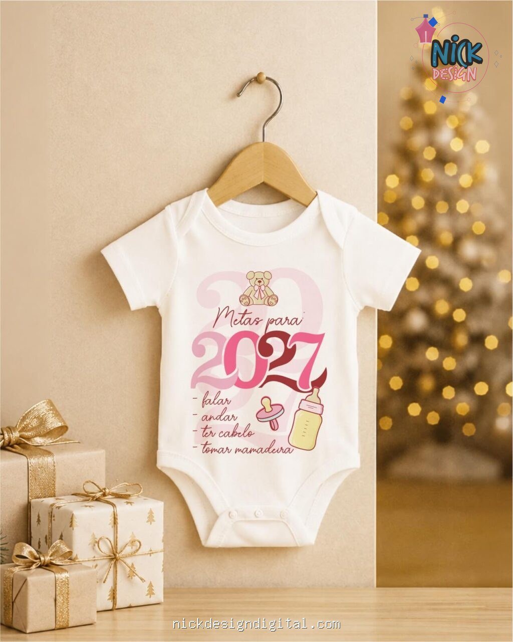 Ano Novo 2027 V5 - Artes Body Infantil - Imagem 13