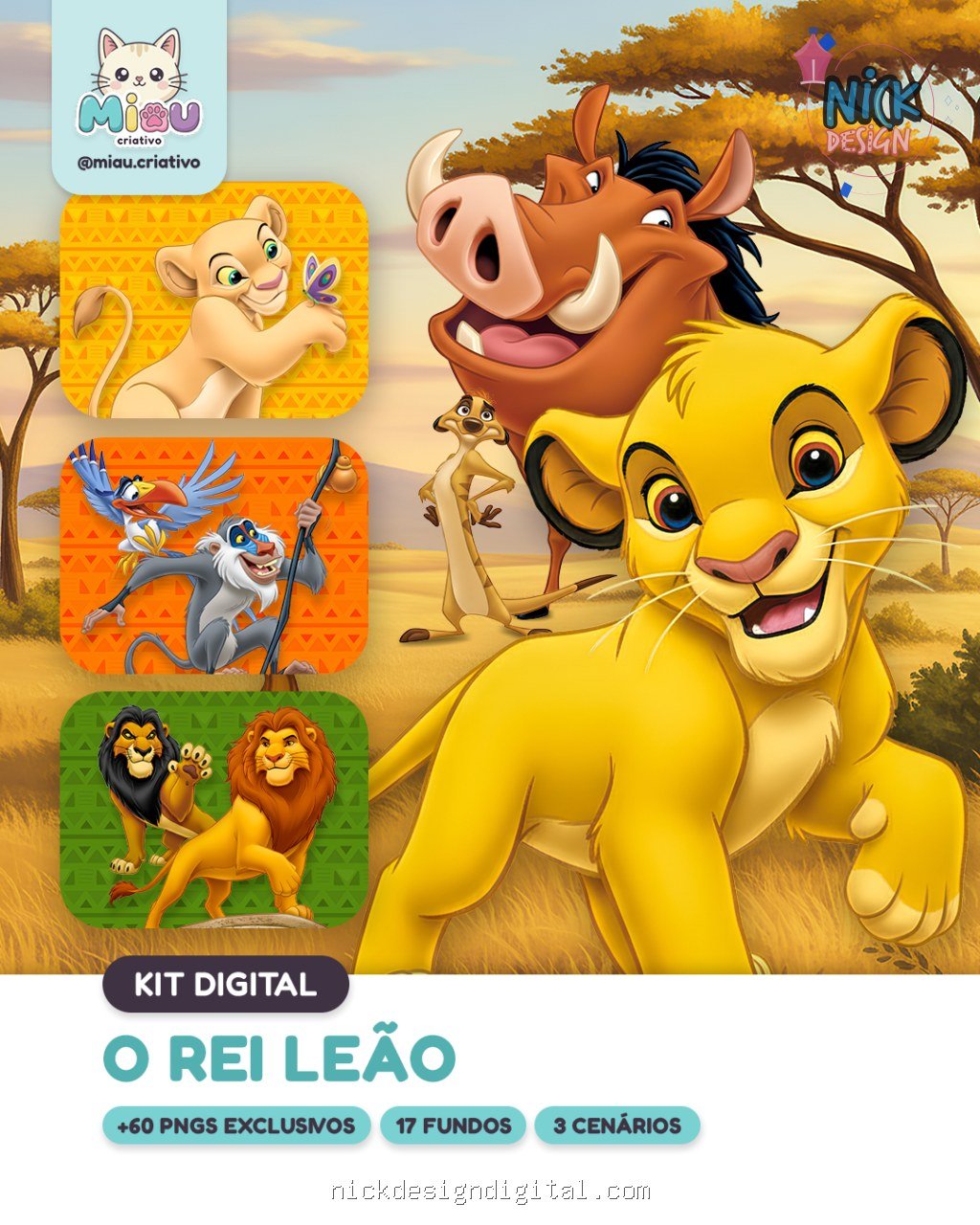 Rei Leão - Kit Digital - Imagem 1