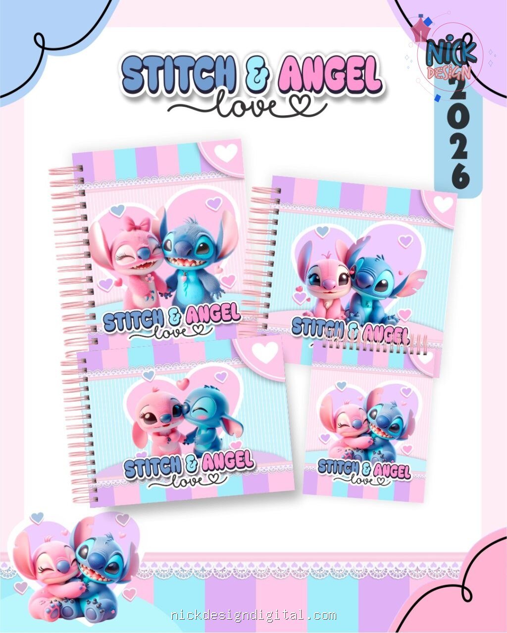 BOX Stitch e Angel - Escolar 2026 (Pamella) - Imagem 1