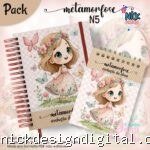 Caderno A5 + Bloquinho - Metamorfose N5 (Jana Bicalho)