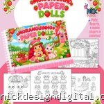 Moranguinho - Livro Colorir A5 (Paper Dolls)