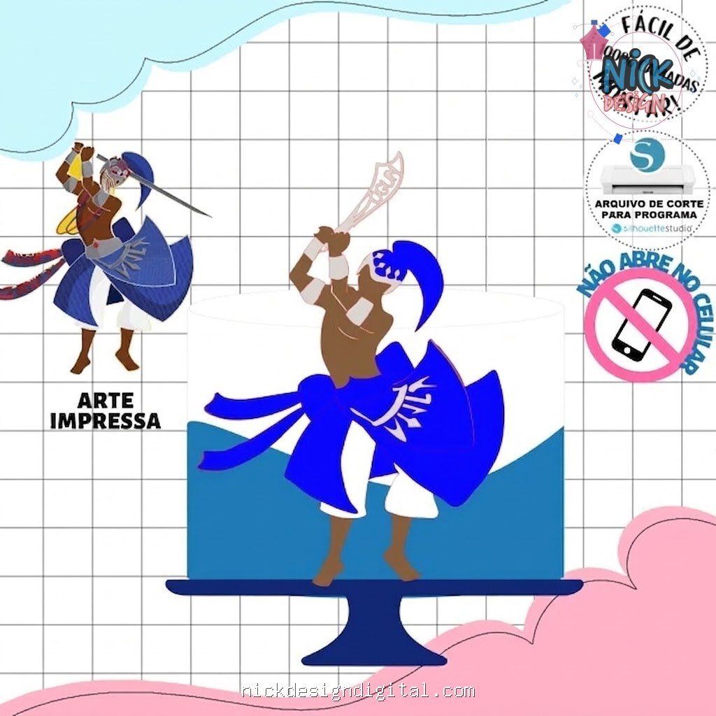 Orixá Ogum - Topo de Bolo - Imagem 1