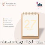 Calendário A6 Vertical