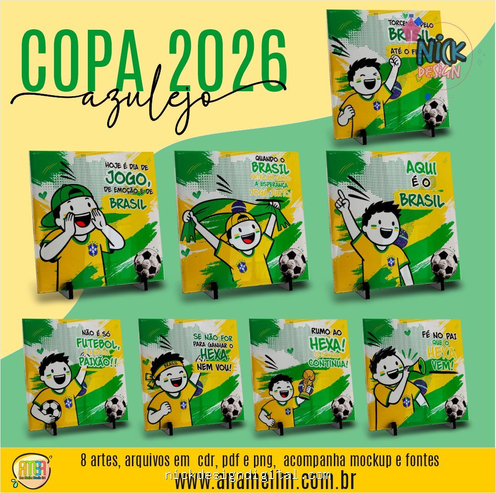 Copa 2026 - Artes para Azulejos - Imagem 1