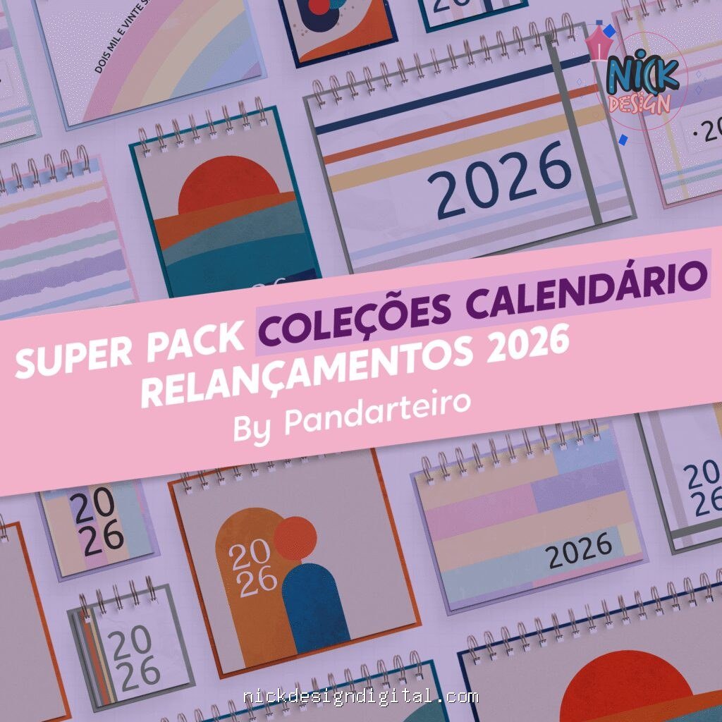 SUPER PACK de Coleções Calendário 2026 (Nilmara) - Imagem 1