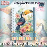 Caderno Colegial Coleção Floral Tucano