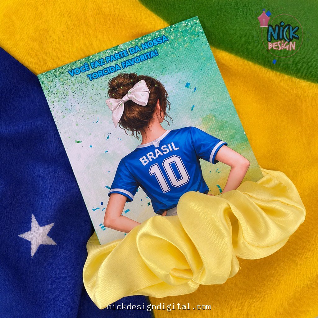 Card Xuxinha Azul Brasil - Copa do Mundo 2026 - Imagem 1