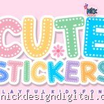 Cute Stickers - Fonte p/ Instalar