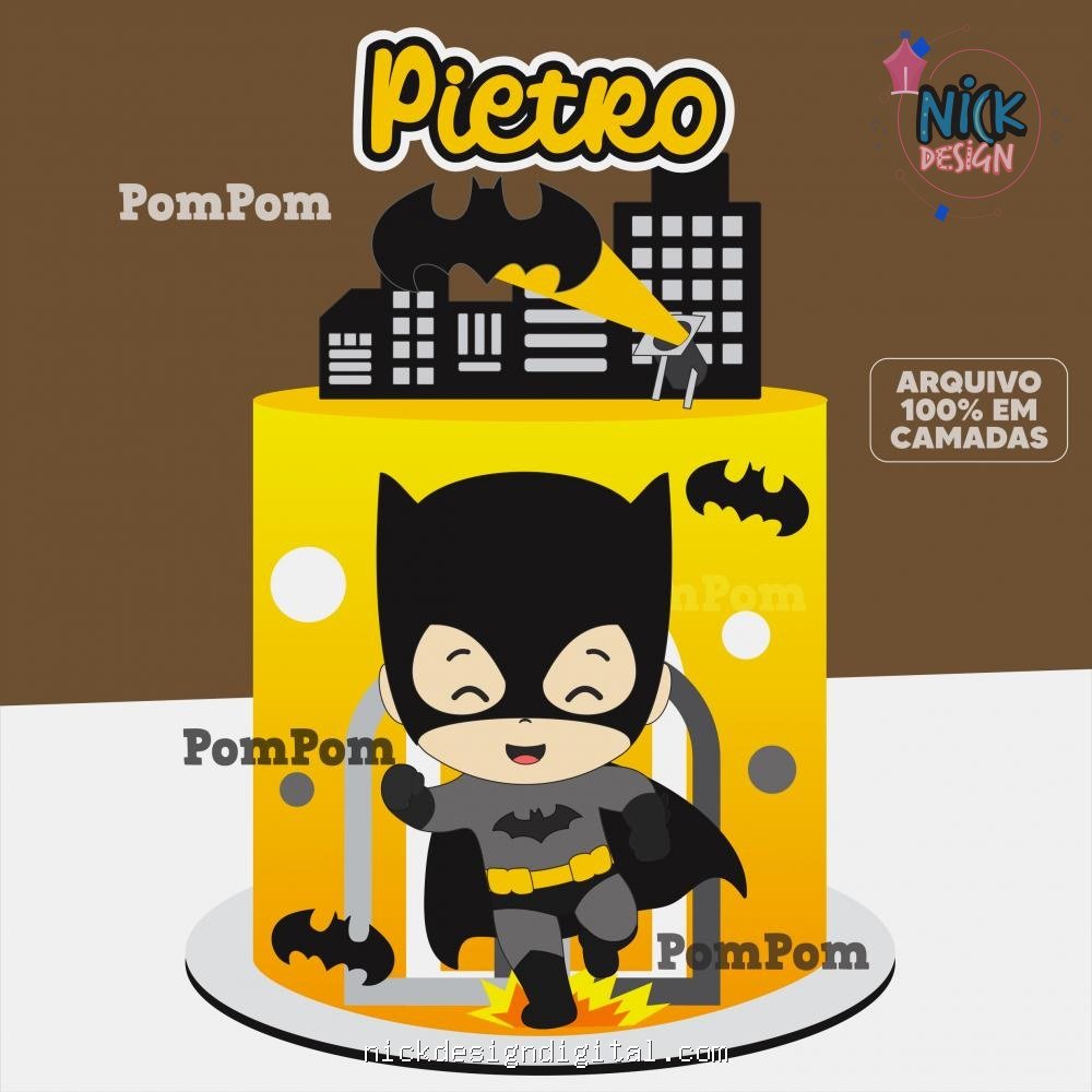 Batman - Topo de Bolo - Imagem 1
