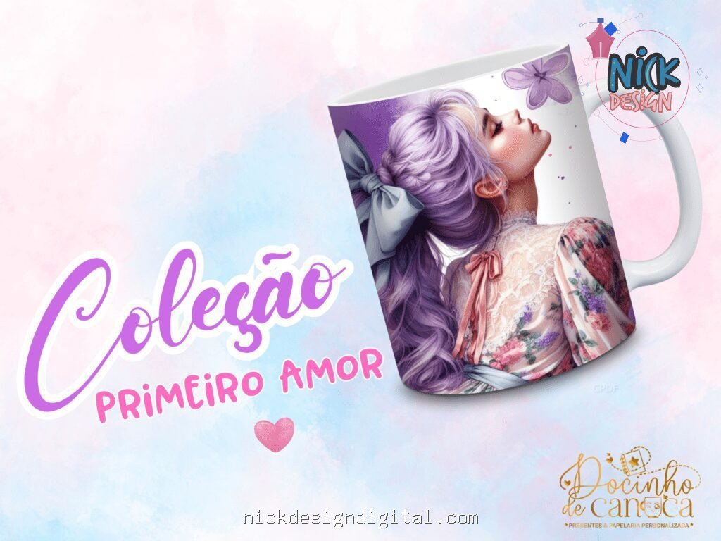 Coleção Primeiro Amor (DEUS) - Artes para Caneca