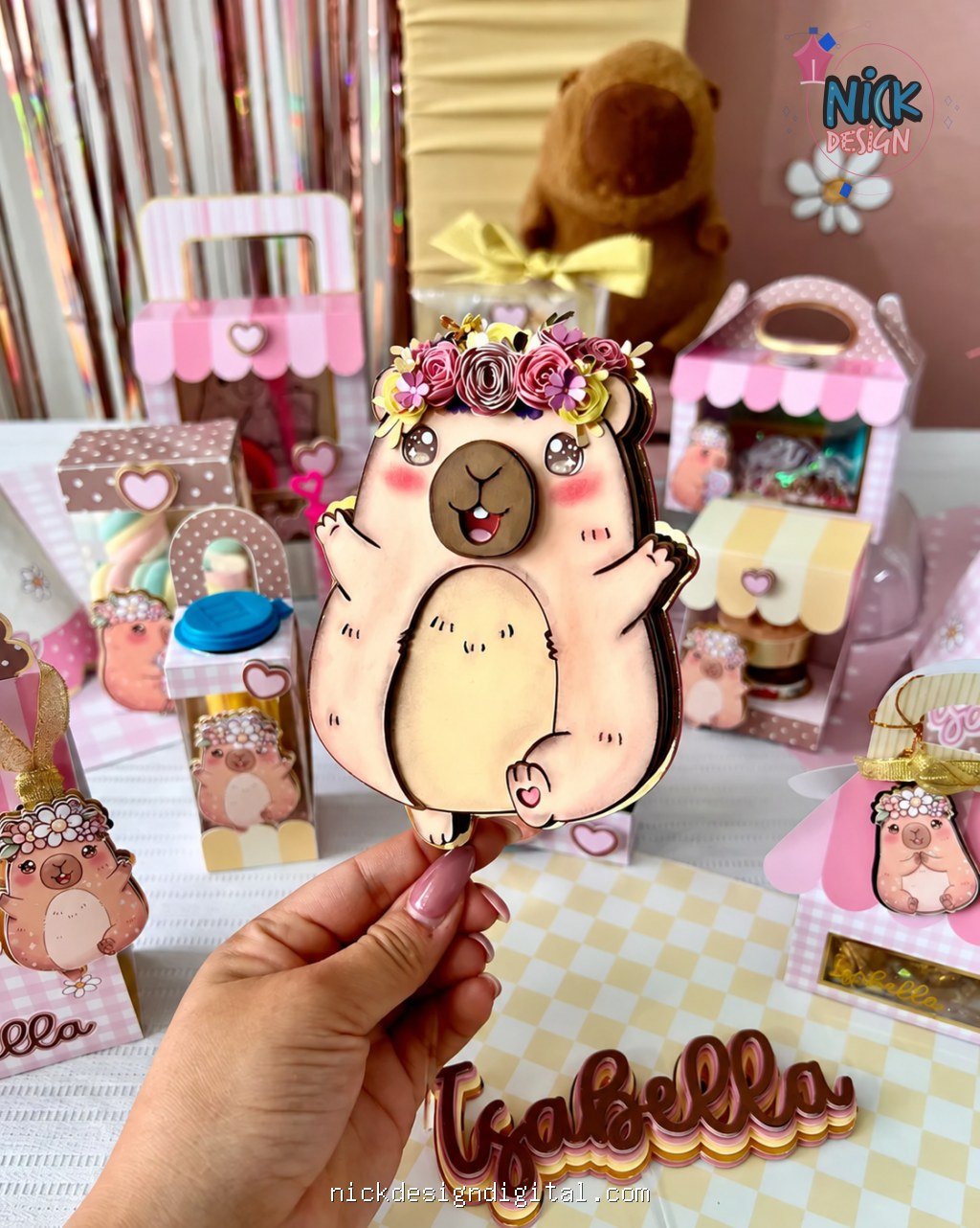 Kit de Reembalagem de Doces Capivara - Imagem 13