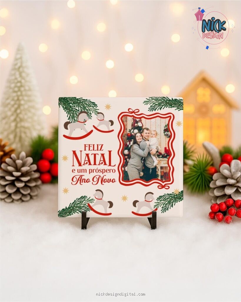 Natal V7 COM FOTO - Artes para Azulejos