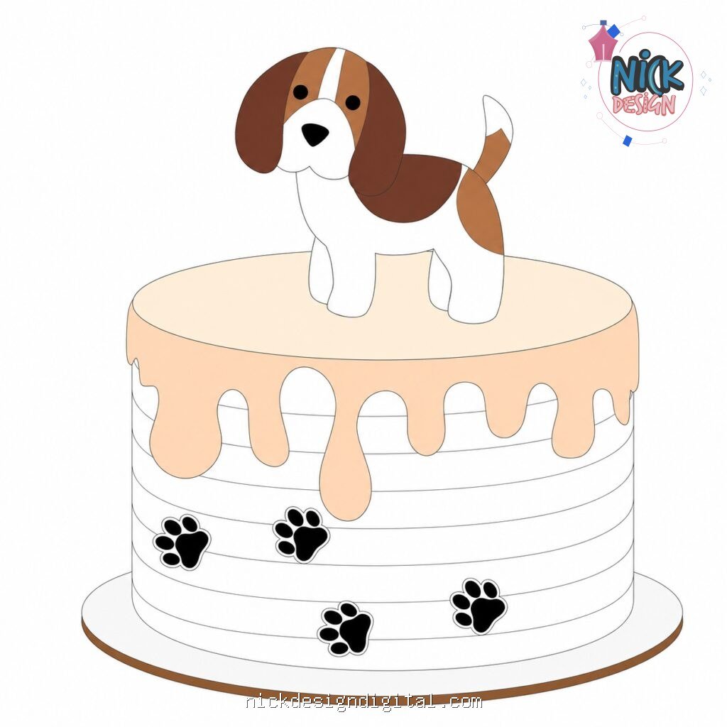 Doguinho Beagle - Topo de Bolo - Imagem 1