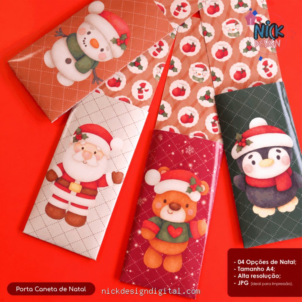 Porta Caneta de Natal - Imagem 1
