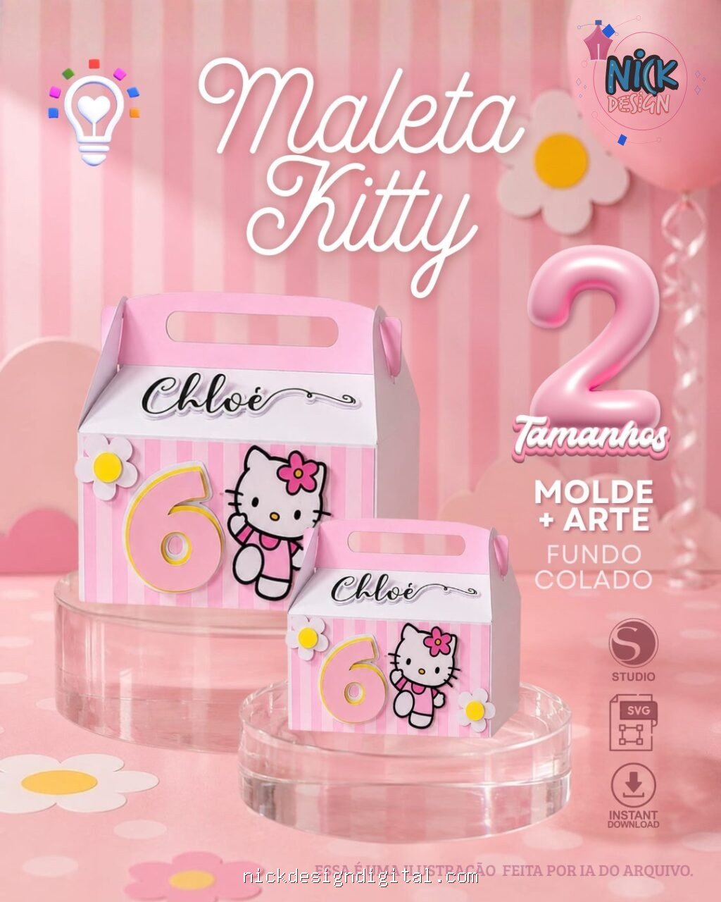 Maleta Hello Kitty - Imagem 1