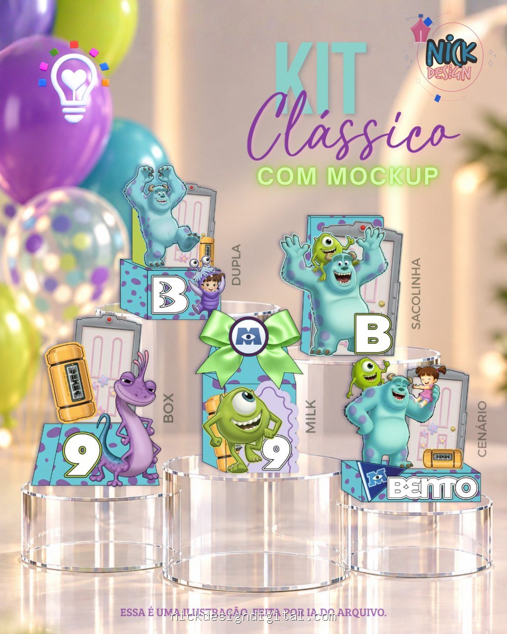 Monstros S.A - Kit Festa Pronta - Imagem 1