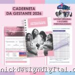 Caderneta da Gestante 2026 Original + 4 cores personalizadas