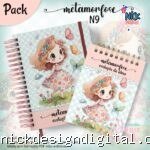 Caderno A5 + Bloquinho - Metamorfose N9 (Jana Bicalho)