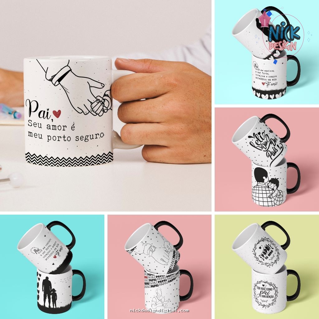 Kit Canecas Minimalistas - Dia dos Pais - Imagem 1