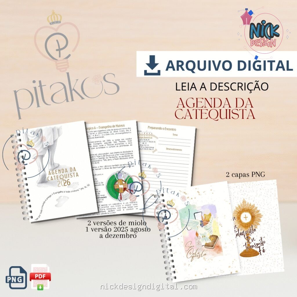 MP – Agenda da(o) Catequista 2026 (Pitakos) - Imagem 1