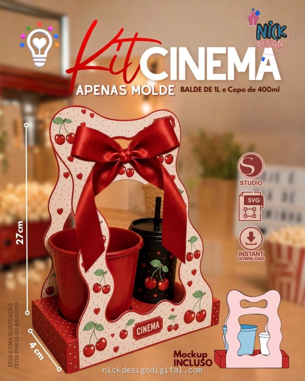 Molde Kit Cinema Orgânico - Imagem 1