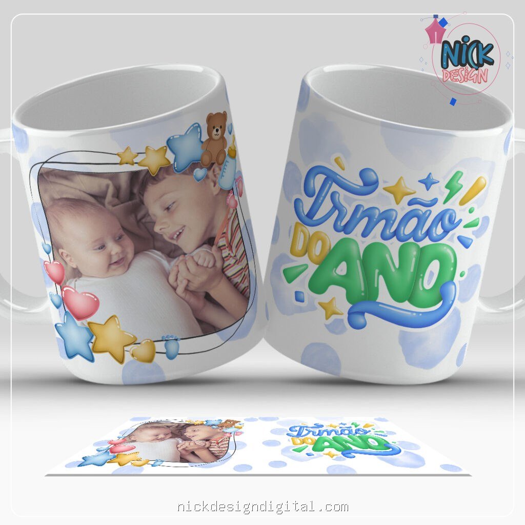 Coleção Tem Bebê Chegando - Artes para Caneca C/S Foto - Imagem 2