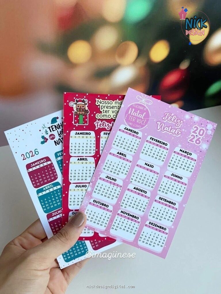 Calendário 2026 - Natal (10x14)