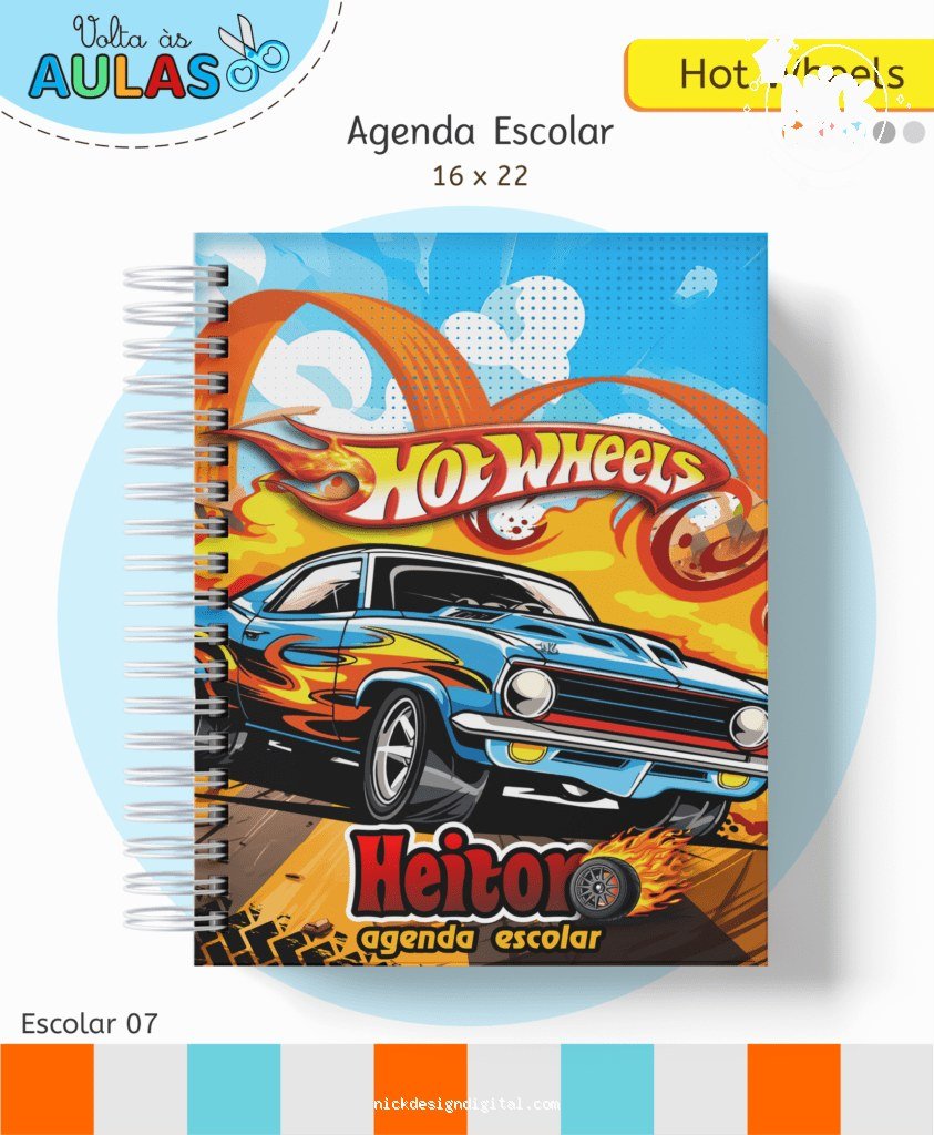 Hotwheels - Kit Escolar 2026 (Lina Criativa)