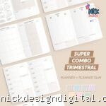 Super Combo Planner Trimestral + Trimestral Slim 2026 – Brochura (Nilmara)