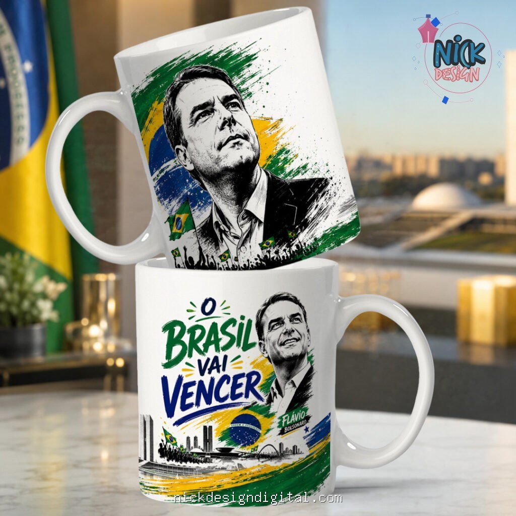 Política Flavio Bolsonaro - Artes Caneca - Imagem 8