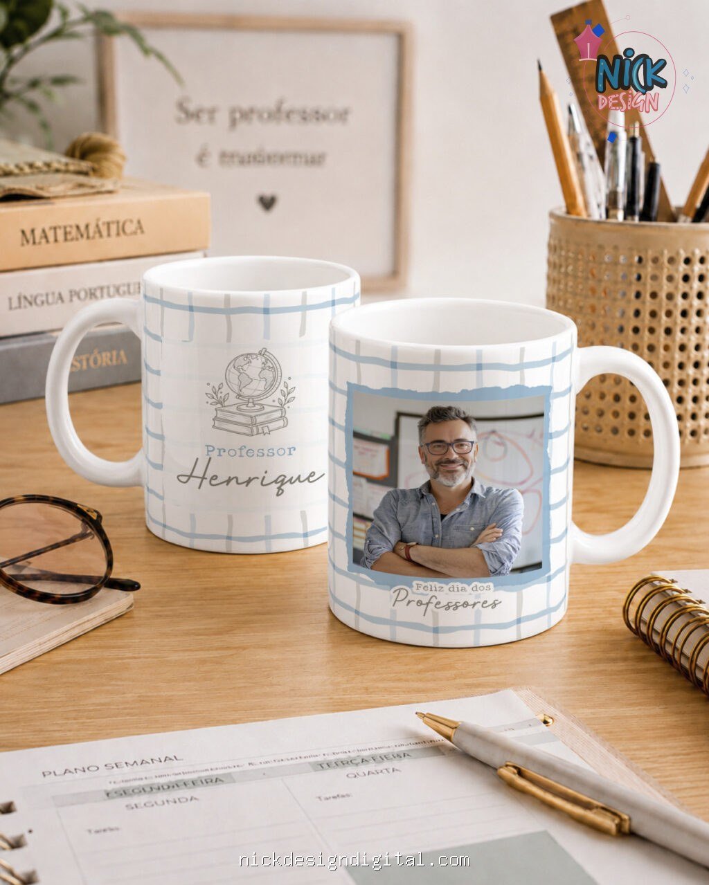 Kit Caneca Professores V7 COM FOTO - Imagem 6