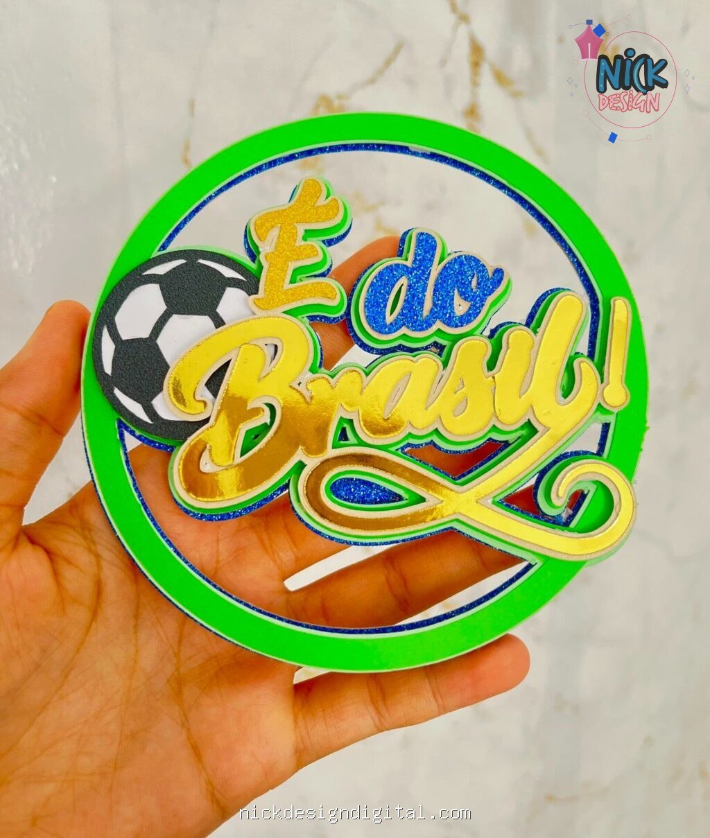Pack Copa do Mundo - 14 Topos de Bolo - Imagem 2