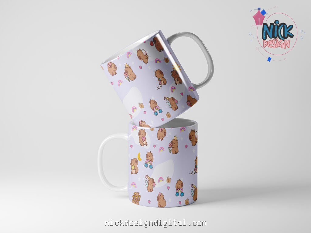 Capivara - Arte Avulsa Caneca + Elementos - Imagem 1