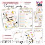 Pack Planejador Snoopy – Bloco Decorado A5 + CheckList A6 + Extras