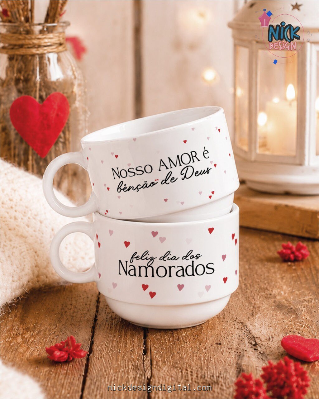 Dia dos Namorados V1 - Artes para Xícaras - Imagem 6