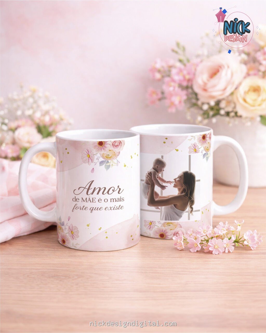 Dia das Mães V7 COM FOTO - Artes Canecas - Imagem 4