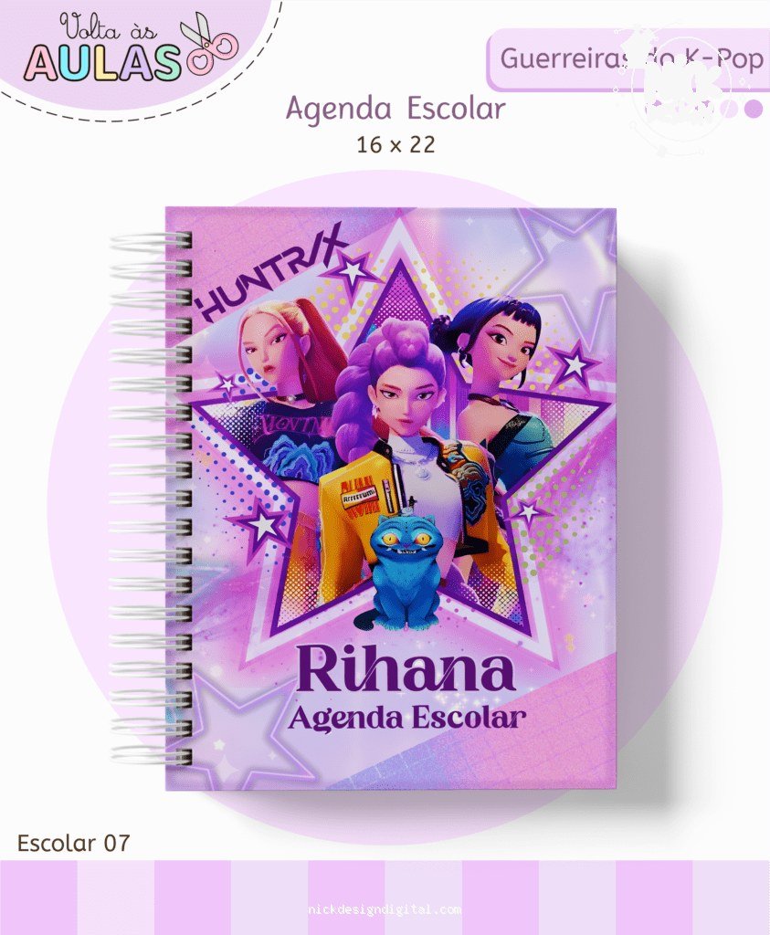 Guerreira do KPop - Kit Escolar 2026 (Lina Criativa)