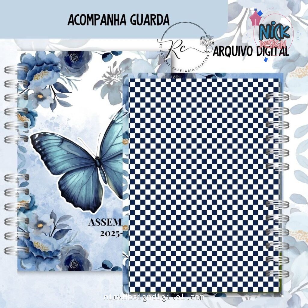 Caderno Assembeia de Circuito 2025/2026 – FLORAL AZUL S/TEMA (Re Castori) - Imagem 8