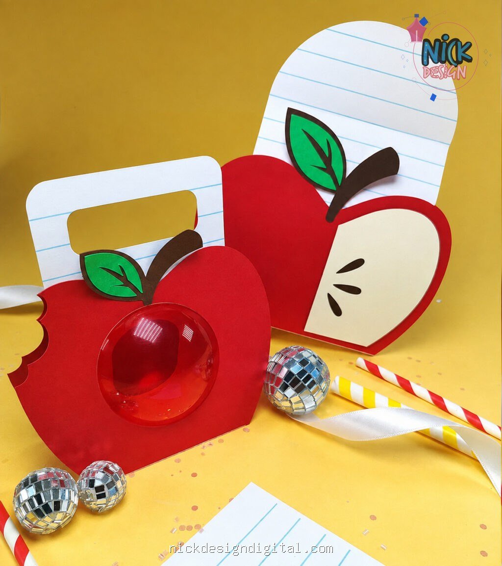 Caixa Apple Dia dos Professor (svg e studio) - Imagem 1
