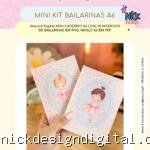 Mini Kit Caderno A6 Bailarinas (Estúdio G19)