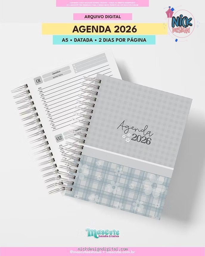 Agenda Datada 2026 - A5 2DPP - Imagem 1