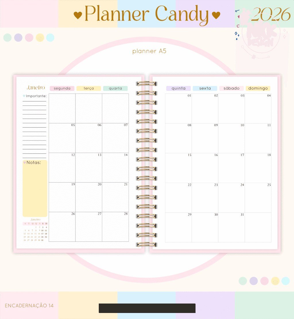 Planner A5 2026 (Lina) - Imagem 12
