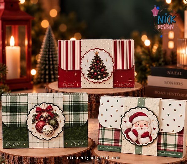 Caixa para KitKat de Natal