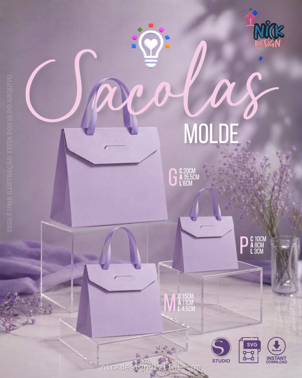 Molde Sacolas - Imagem 1