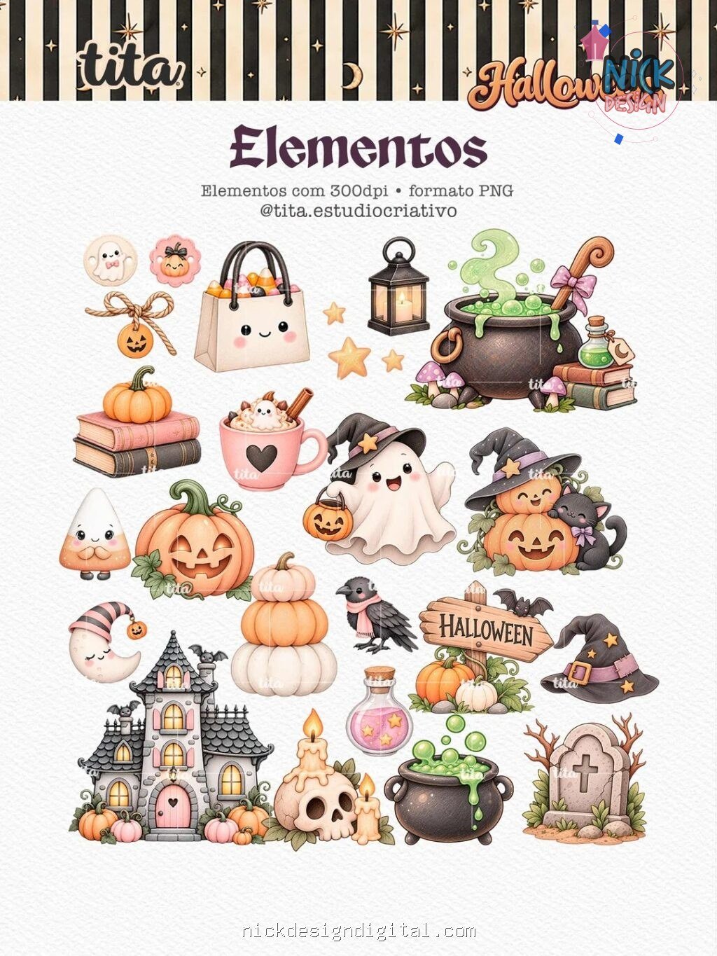Halloween 2026 - Combo Ilustrações (Tita) - Imagem 7