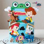 Toy Story - Topo de Bolo