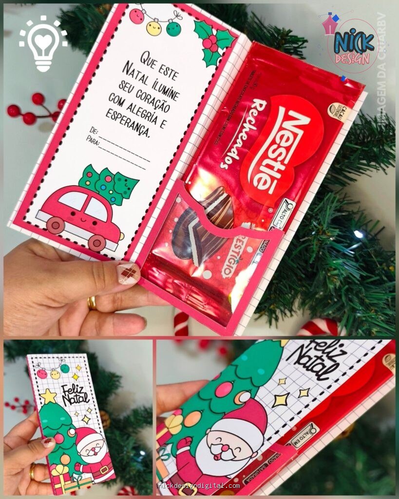 Barra de Chocolate Noel - Natal