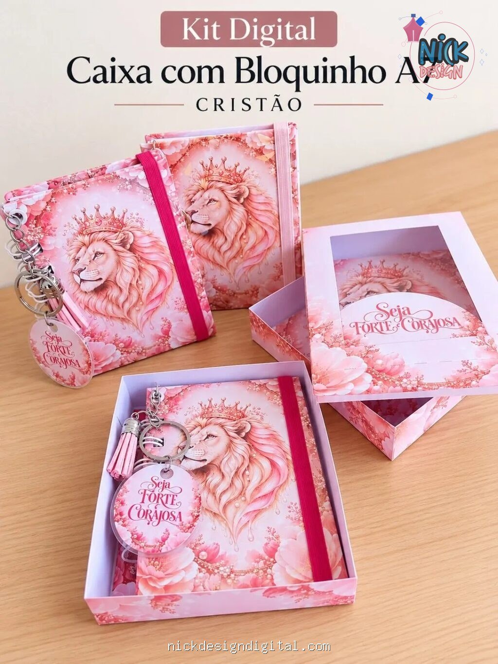 Caixa com Bloquinho A7 Cristão - Imagem 1